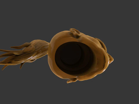 Hawaiian Warrior Head 3D Print Model