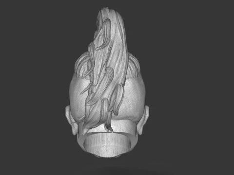 Hawaiian Warrior Head 3D Print Model