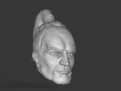 Hawaiian Warrior Head Modelo de Impressão 3D