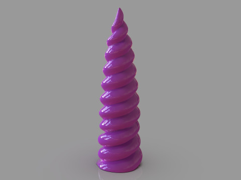 Unicorn Horn 3D प्रिंट मॉडल