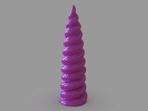 Cuerno de unicornio Modelo de impresión 3D