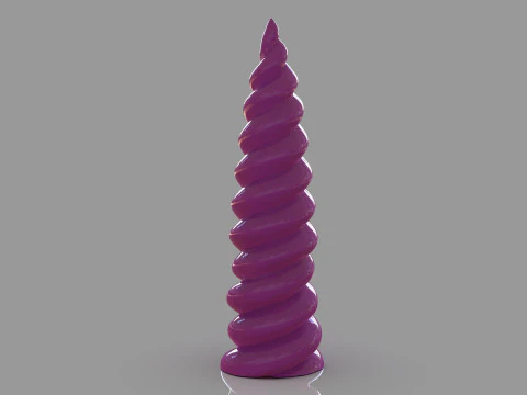 Cuerno de unicornio Modelo de impresión 3D