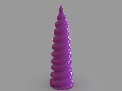 Cuerno de unicornio Modelo de impresión 3D