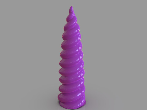 Unicorn Horn 3D प्रिंट मॉडल