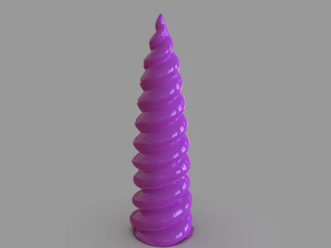 Cuerno de unicornio Modelo de impresión 3D