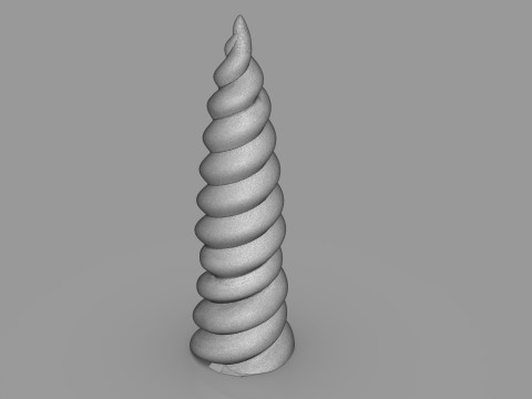 Unicorn Horn 3D प्रिंट मॉडल