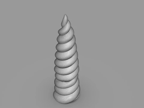Cuerno de unicornio Modelo de impresión 3D