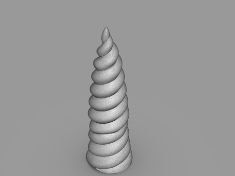 Unicorn Horn 3D प्रिंट मॉडल