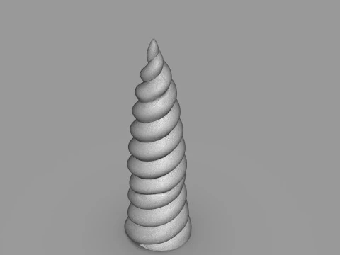 Cuerno de unicornio Modelo de impresión 3D