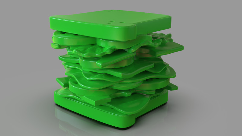 Sandwich Sculpture Model do druku 3D .c4d .max .obj .3ds .fbx .stl .blend 