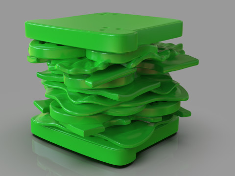 Sandwich Sculpture 3D-Druckmodell