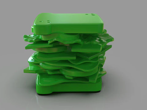 Sandwich Sculpture 3D Print Model