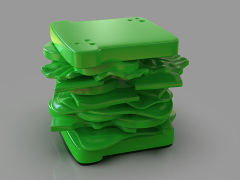 Sandwich Sculpture Model do druku 3D
