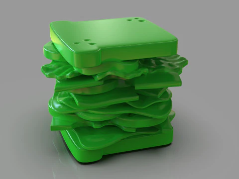 Sandwich Sculpture 3D Print Model