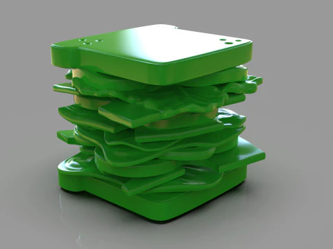 Sandwich Sculpture 3D Print Model