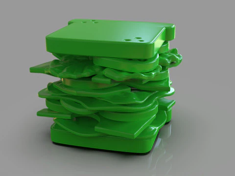 Sandwich Sculpture 3D Print Model