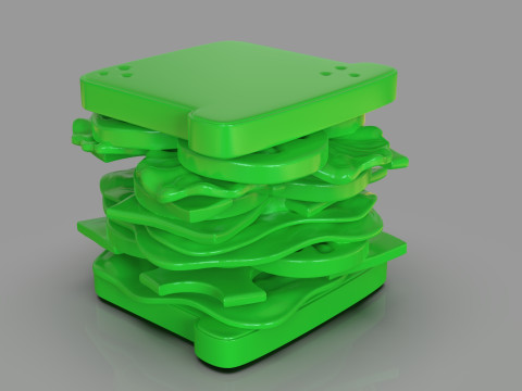 Sandwich Sculpture Model do druku 3D
