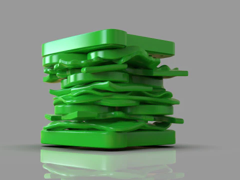 Sandwich Sculpture 3D Print Model
