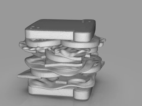 Sandwich Sculpture 3D Print Model