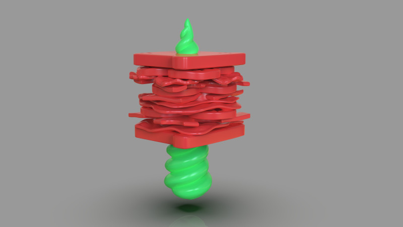 Magical Sandwich 3D Принт Модель .c4d .max .obj .3ds .fbx .stl .blend 