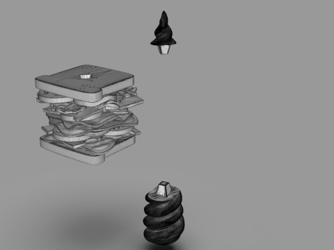 Magical Sandwich 3D Принт Модель