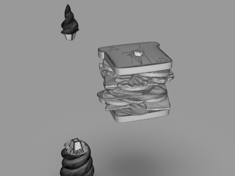 Magical Sandwich 3D Принт Модель