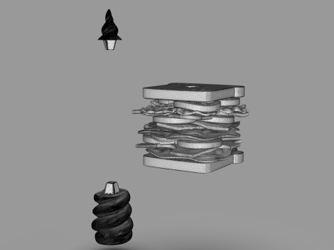 Magical Sandwich 3D Принт Модель