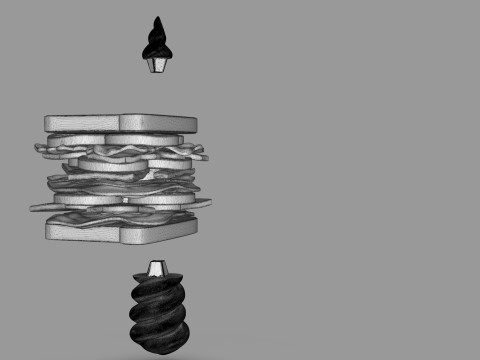Magical Sandwich 3D Принт Модель