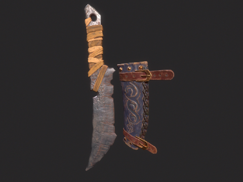 Viking Dagger 3D 모델