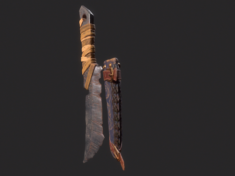 Viking Dagger 3D 모델