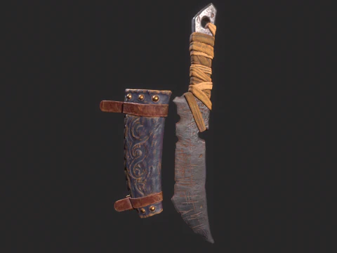 Viking Dagger 3D Model