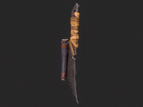 Viking Dagger 3D Model
