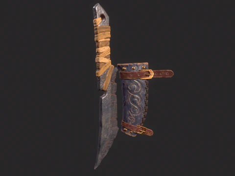Viking Dagger 3D Model