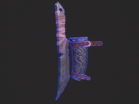 Viking Dagger 3D 모델