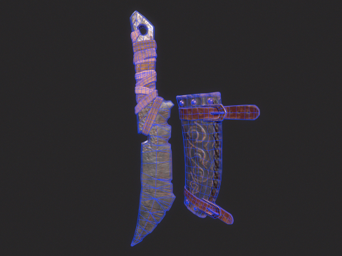 Viking Dagger 3D 모델