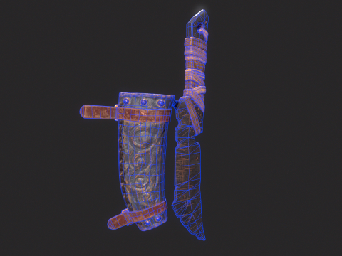 Viking Dagger 3D 모델