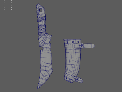 Viking Dagger 3D 모델