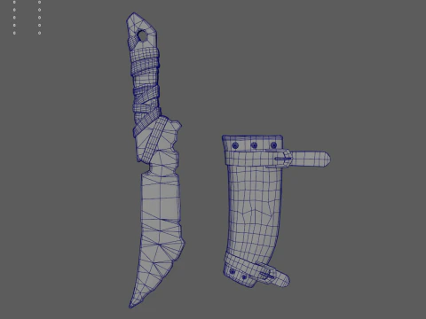 Viking Dagger 3D Model