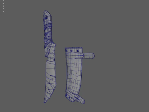Viking Dagger 3D Model
