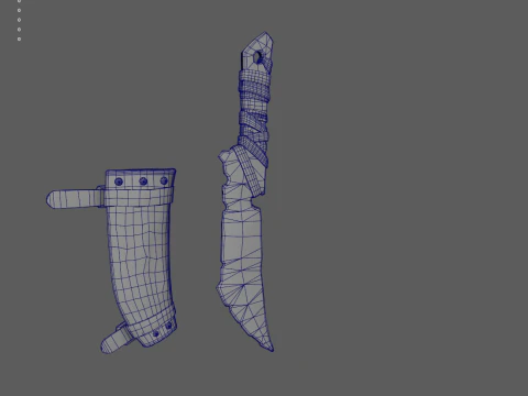 Viking Dagger 3D Model