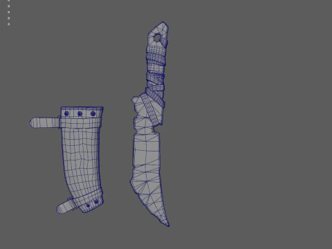 Viking Dagger 3D Model