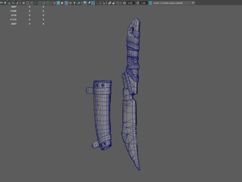 Viking Dagger 3D 모델