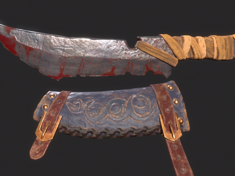 Viking Dagger Modelo 3D