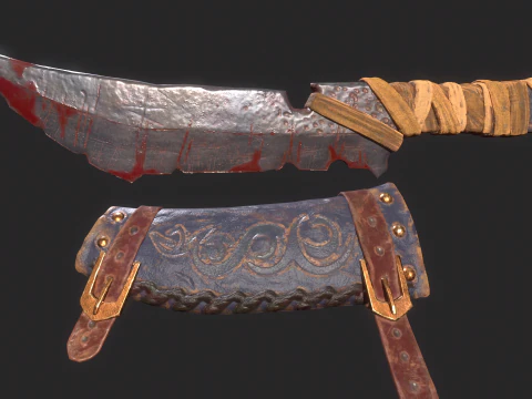 Viking Dagger 3D Model