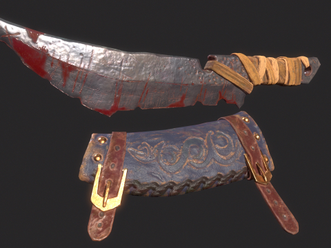Viking Dagger 3D 모델