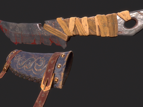 Viking Dagger 3D 모델