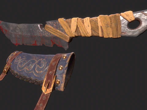 Viking Dagger 3D Model