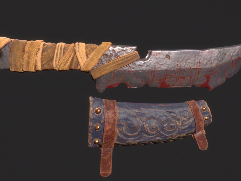 Viking Dagger 3D 모델