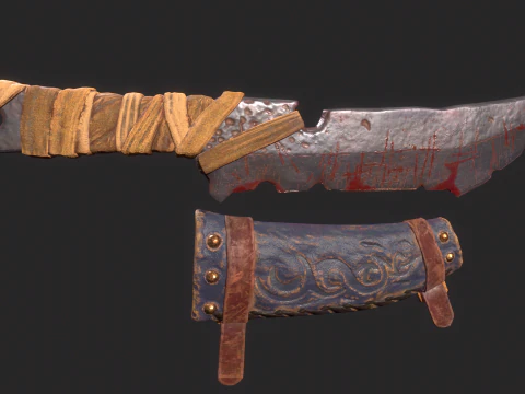 Viking Dagger 3D Model
