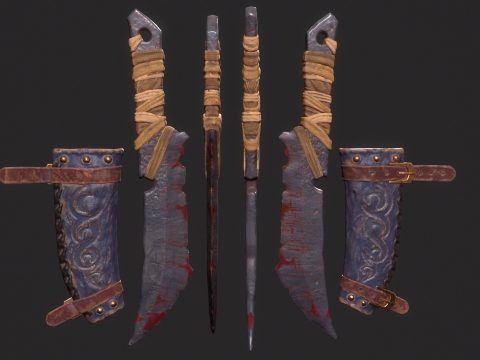 Viking Dagger 3D 모델